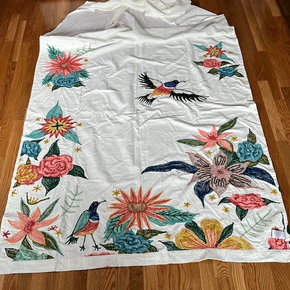 New Anthropologie Soaring Starlings Curtain 50 x 63 Single Panel - Picture 14 of 16